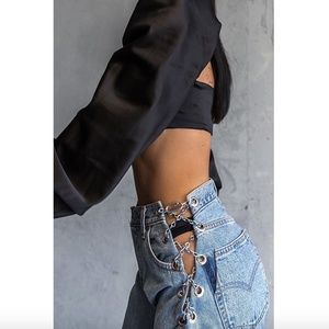 NWT Eminence Grise Le Streetwise Chain Denim Jeans
